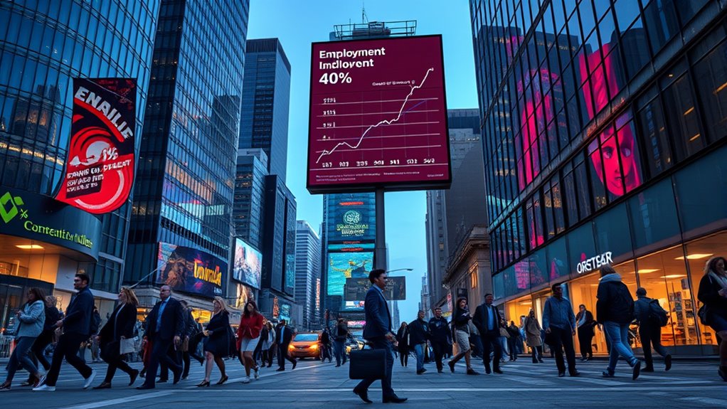 job cuts gdp rise