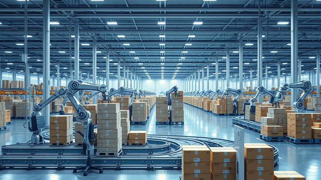 robots automate warehouse tasks