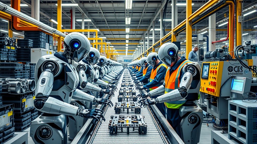 humans and cobots collaborate