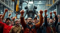 workers protest automation impact