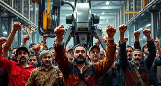 workers protest automation impact