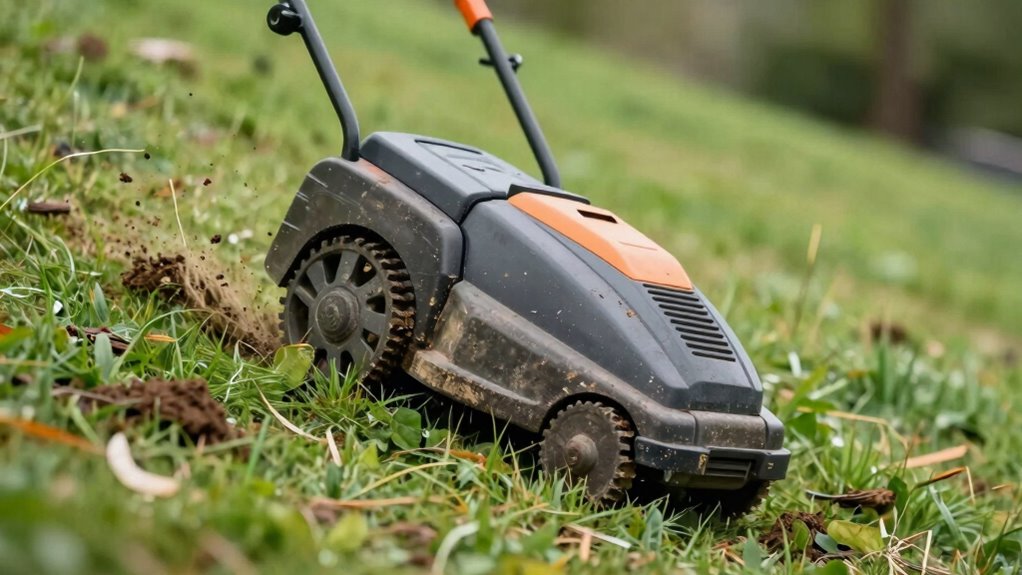 slope aware mower maintenance
