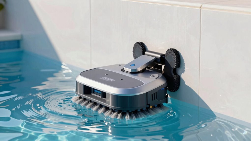 wall climbing pool robot efficiency