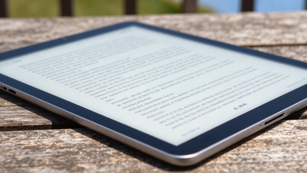 comfortable glare free reading experience