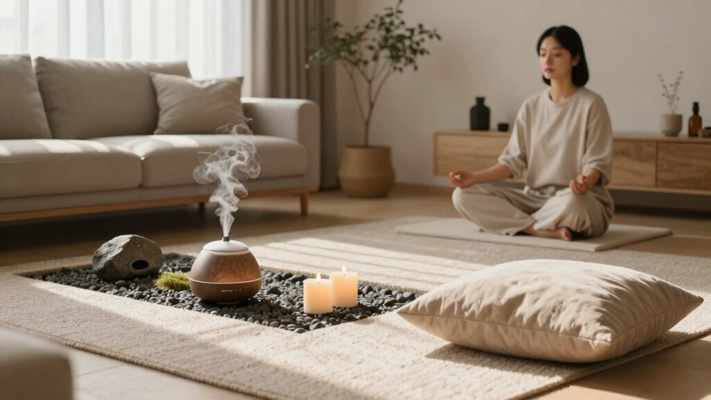 mindful calming living environment