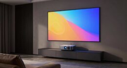 projector vs large tv
