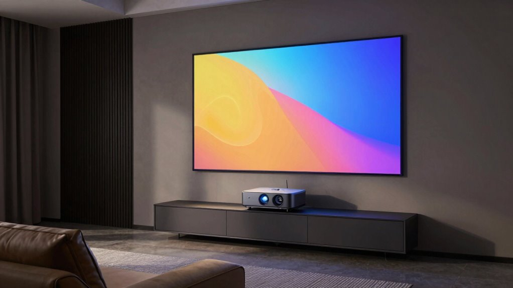projector vs large tv
