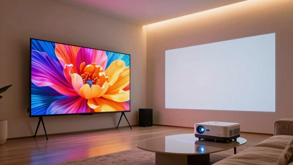 projectors vs giant tvs