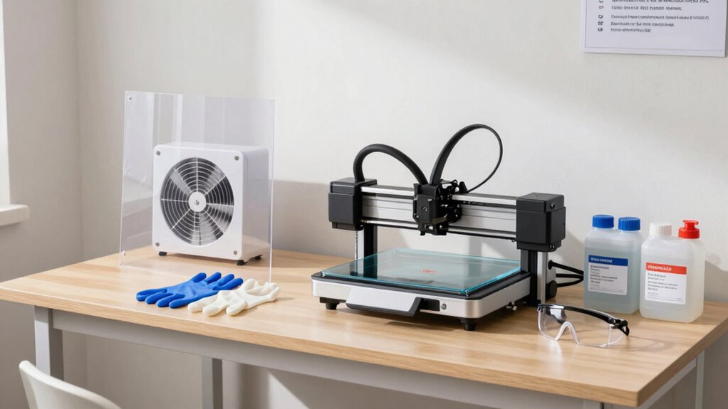 safe resin printing environment