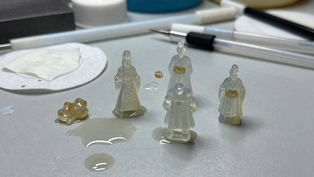 sticky stubborn resin cleanup