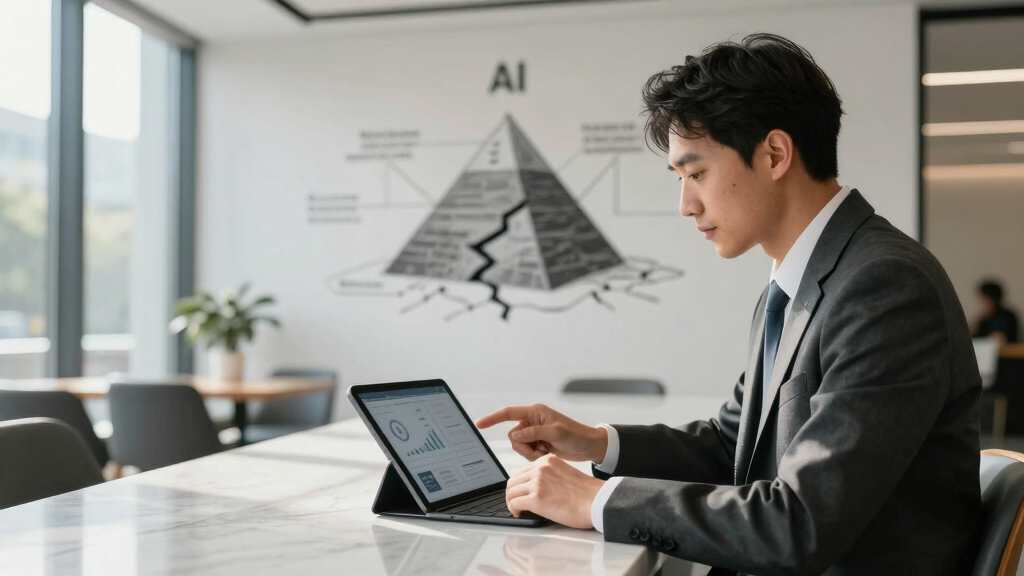 The pyramid cracks. What agentic AI does to the consulting leverage model.