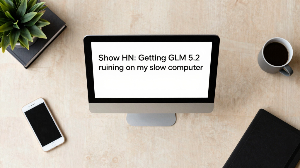 Show HN: Getting GLM 5.2 running on my slow computer