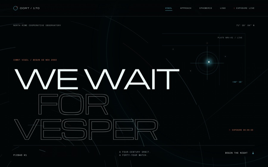 OORT — Comet Vigil for P/2043 K1 Vesper (FABLE/175)