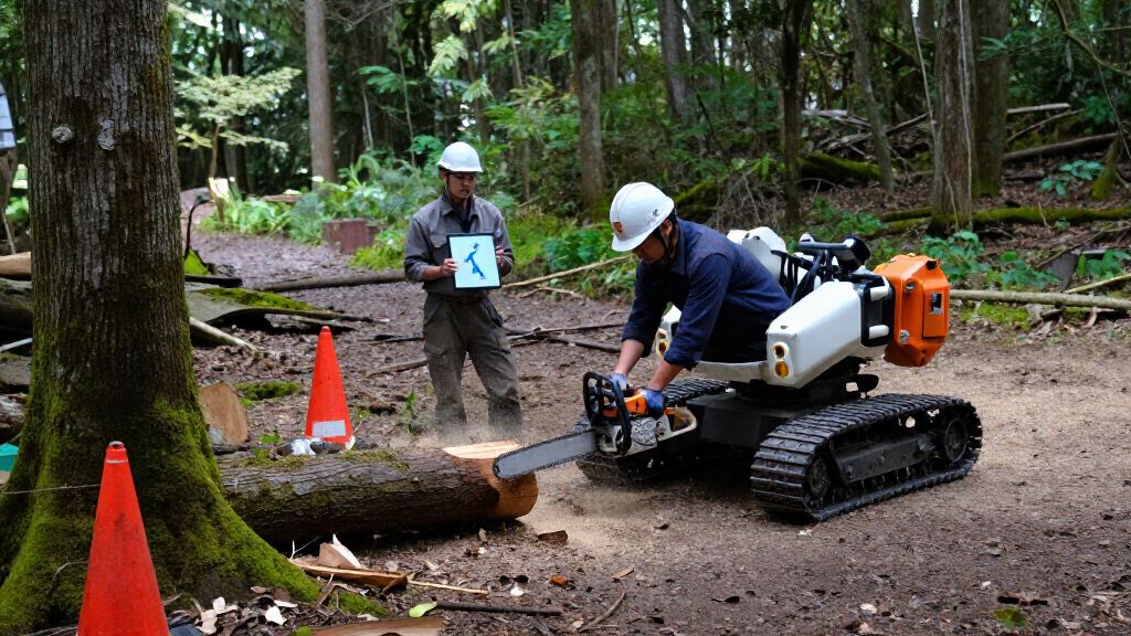 Japan Experiments With Autonomous AI Chainsaw-wielding Robots