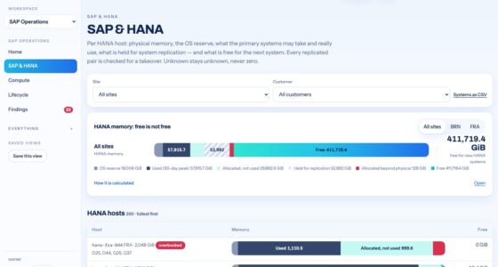 Rymvard Brings SAP HANA Memory Into The Data Center Capacity Ledger