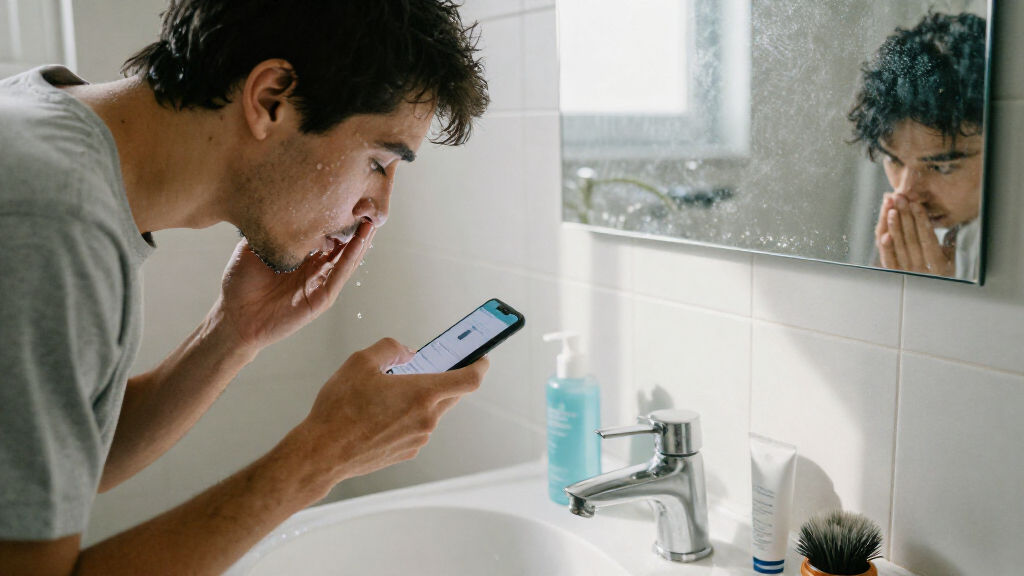 What Can A Glow-Up App Measure In A Man's Skincare Routine?